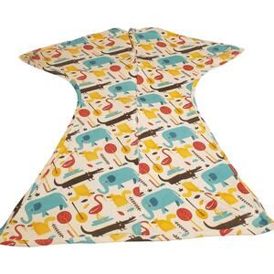 Sleeping Baby Zipadee-Zip Size M 6-12M Baby Swaddle Sack Modern Animals Elephant